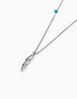 Load image into Gallery viewer, Open feather necklace