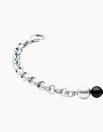 Load image into Gallery viewer, Half & Half Bracelet Silver