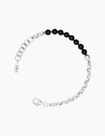 Load image into Gallery viewer, Half & Half Bracelet Silver