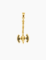 Load image into Gallery viewer, Void axe necklace gold plated