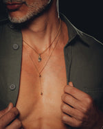 Load image into Gallery viewer, Twin pebbles necklace