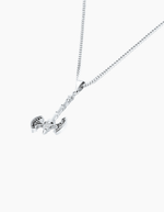 Load image into Gallery viewer, Hammer necklace silver