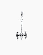 Load image into Gallery viewer, Hammer necklace silver