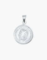 Load image into Gallery viewer, Coin necklace silver