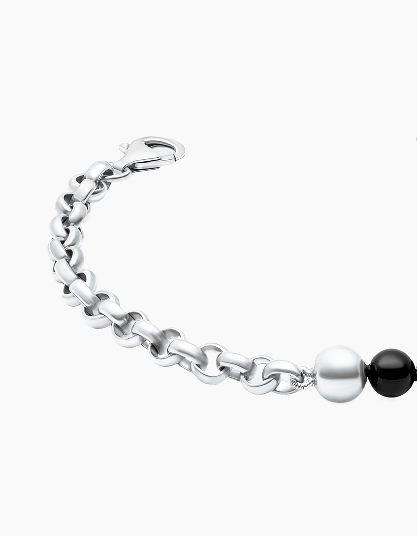 Half & Half Bracelet Silver