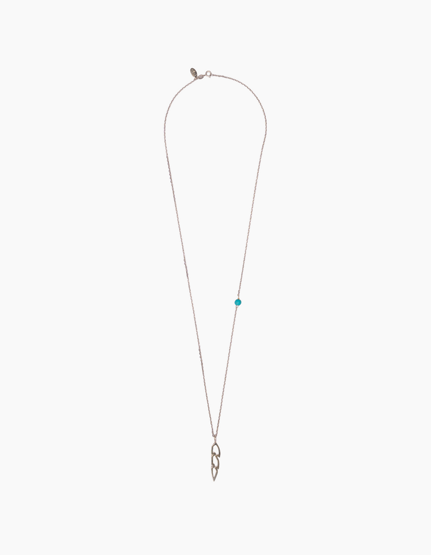 Open feather necklace