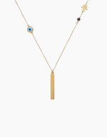 Load image into Gallery viewer, Eye necklace gold plated