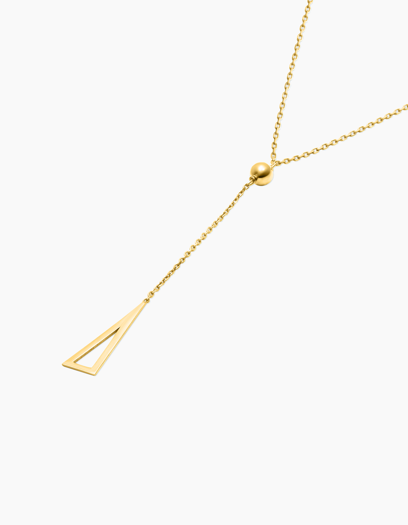 Triangle necklace gold plated