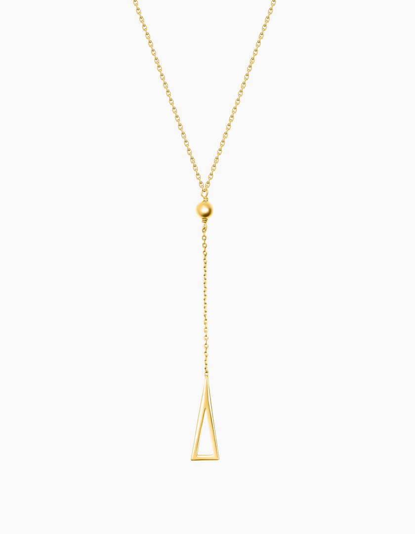 Triangle necklace gold plated