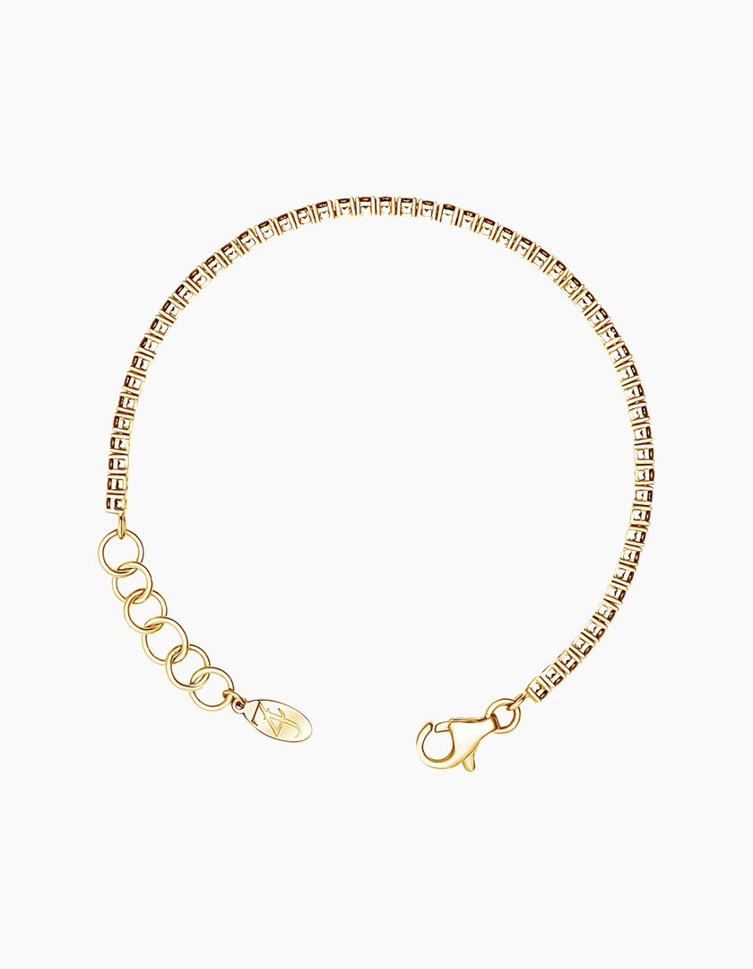 Tennis gold plated