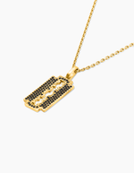 Load image into Gallery viewer, Razor necklace gold plated