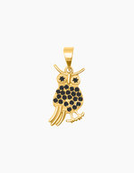 Load image into Gallery viewer, Owl necklace gold plated