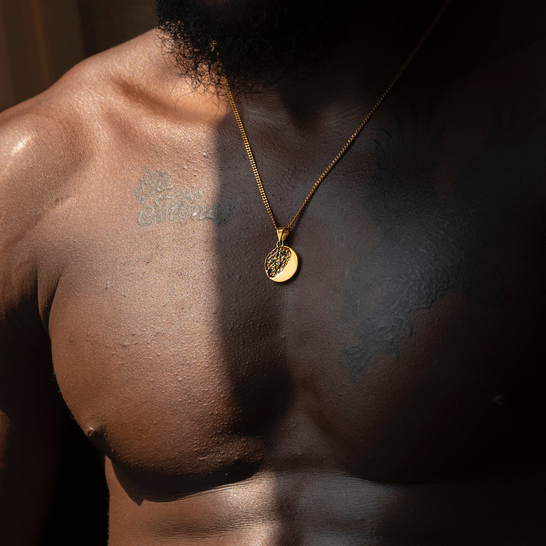 Round ktago gold plated