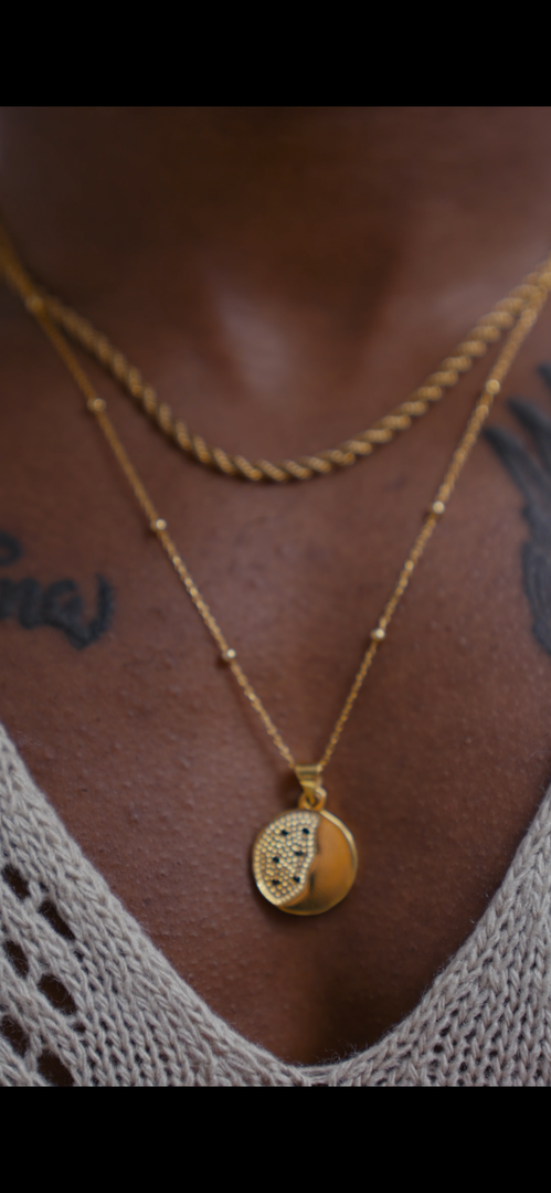 Round ktago gold plated